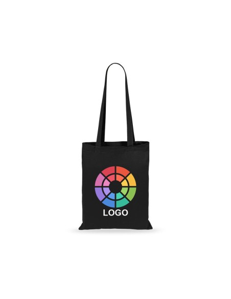 Bolsa de Algodón Reutilizable 36 x 40 cm Asa Larga (140 gramos).