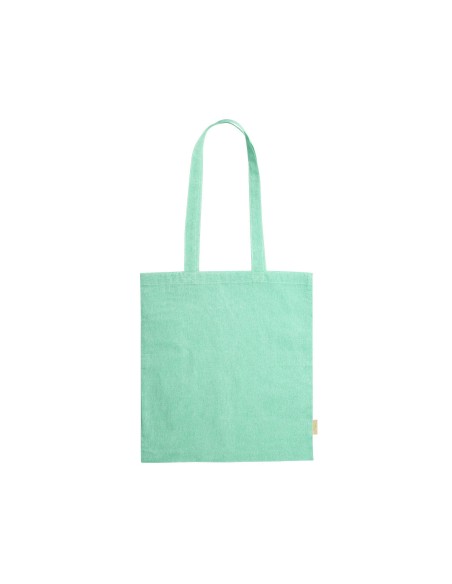 Bolsa de Algodón Reciclado de 38 x 42 cm Asa Larga (120 gramos).