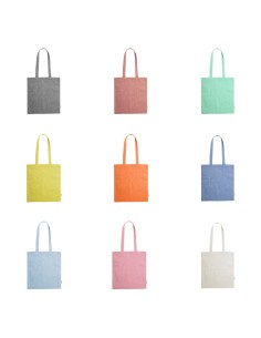 Bolsa de Algodón Reciclado de 38 x 42 cm Asa Larga (120...