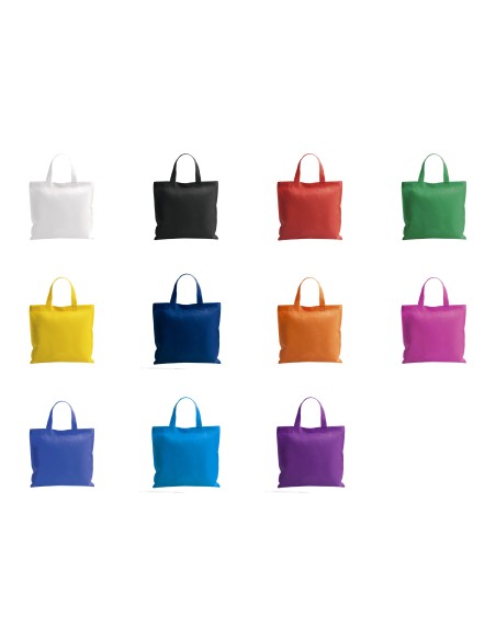 Bolsa de Tela non-woven termosellada de 38 x 35 cm Asa Corta