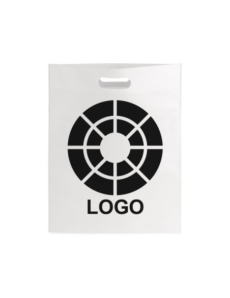 Bolsa de Tela non-woven termosellada de 34 x 43 cm Asa Troquelada