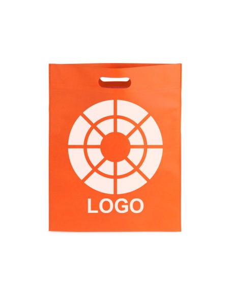 Bolsa de Tela non-woven termosellada de 34 x 43 cm Asa Troquelada