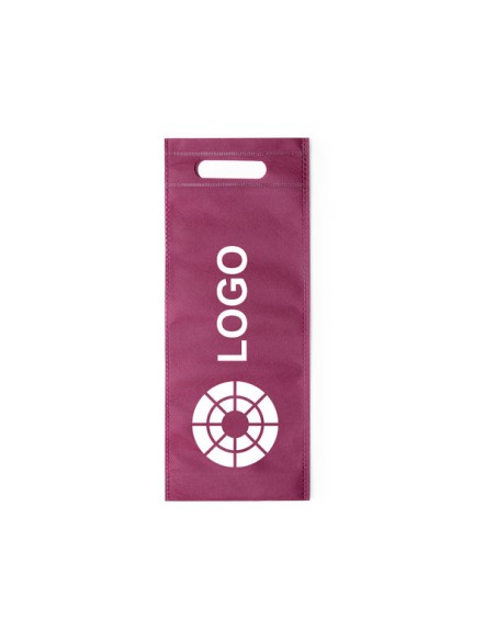 Bolsa de Tela non-woven termosellada de 16 x 44 + 6,5 cm y Asa Troquelada