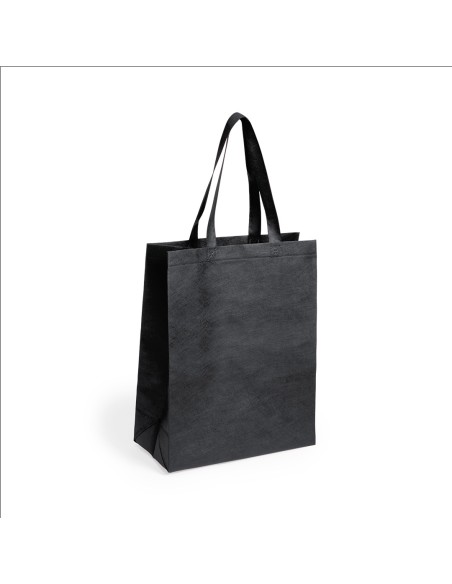 Bolsa de Tela non-woven con Fuelle de 33 x 49 + 15  cm Asa Mediana