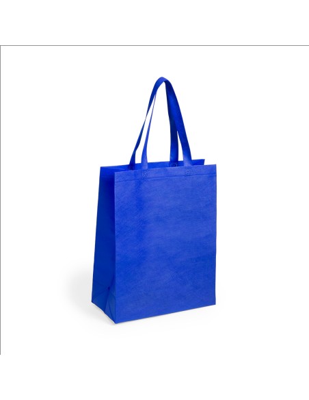 Bolsa de Tela non-woven con Fuelle de 33 x 49 + 15  cm Asa Mediana