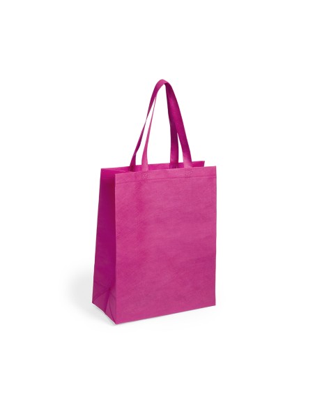 Bolsa de Tela non-woven con Fuelle de 33 x 49 + 15  cm Asa Mediana