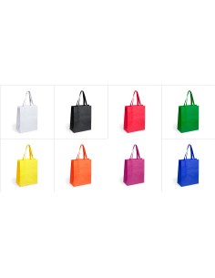 Bolsa de Tela non-woven con Fuelle de 33 x 49 + 15  cm...
