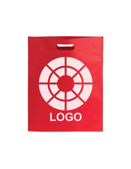 Bolsa de Tela non-woven termosellada de 23 x 35 cm Asa Troquelada