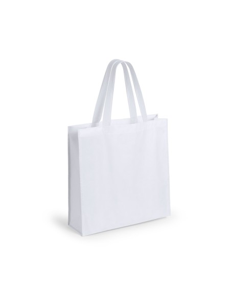 Bolsa de Tela non-woven LAMINADO, con fuelle de 38 x 38 + 12,5 cm Asa Mediana