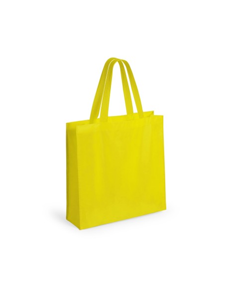 Bolsa de Tela non-woven LAMINADO, con fuelle de 38 x 38 + 12,5 cm Asa Mediana