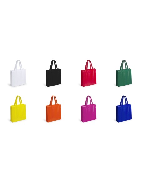 Bolsa de Tela non-woven LAMINADO, con fuelle de 38 x 38 + 12,5 cm Asa Mediana