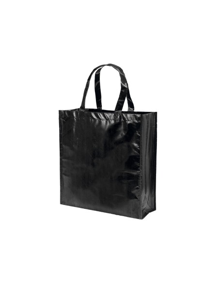 Bolsa de Tela non-woven LAMINADO, con fuelle de 38 x 40 + 12 cm Asa Corta