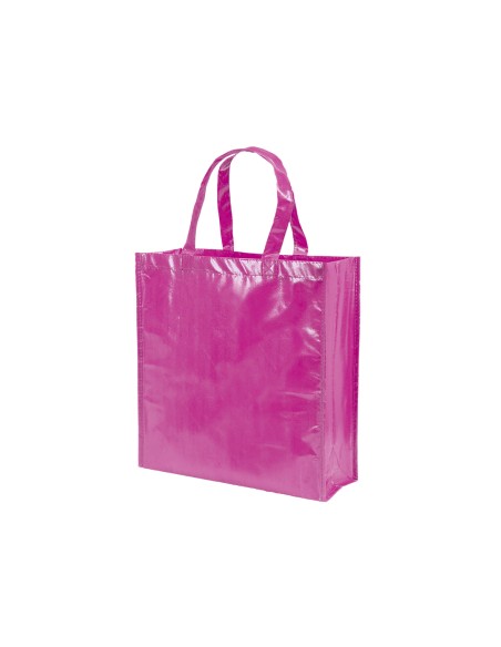 Bolsa de Tela non-woven LAMINADO, con fuelle de 38 x 40 + 12 cm Asa Corta