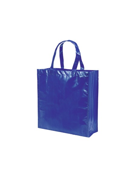 Bolsa de Tela non-woven LAMINADO, con fuelle de 38 x 40 + 12 cm Asa Corta