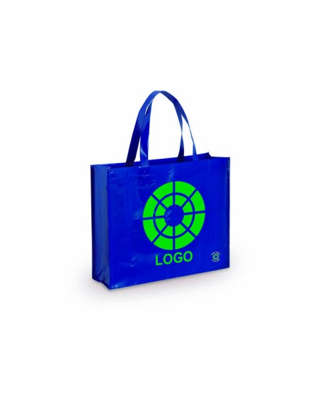Bolsa de Tela non-woven LAMINADO, con fuelle de 40 x 35 + 11,5 cm Asa Mediana