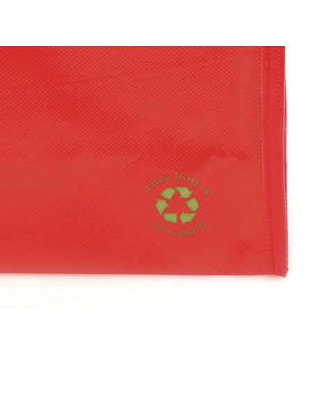 Bolsa de Tela non-woven LAMINADO, con fuelle de 40 x 35 + 11,5 cm Asa Mediana