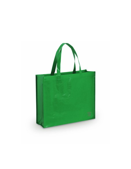 Bolsa de Tela non-woven LAMINADO, con fuelle de 40 x 35 + 11,5 cm Asa Mediana