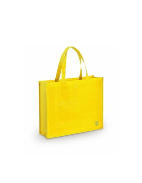 Bolsa de Tela non-woven LAMINADO, con fuelle de 40 x 35 + 11,5 cm Asa Mediana