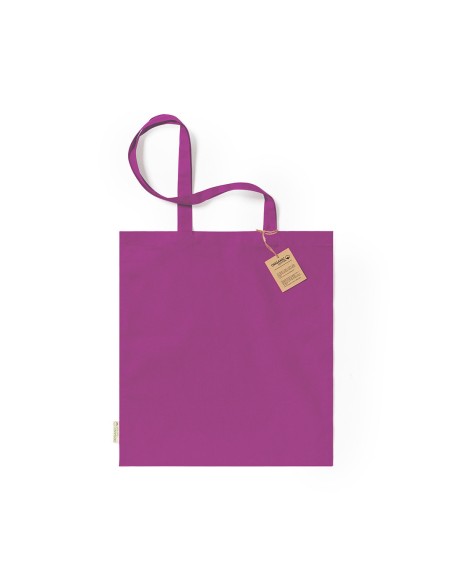 Bolsa de Algodón Orgánico 38 x 42 cm Asa Larga (140 gramos).