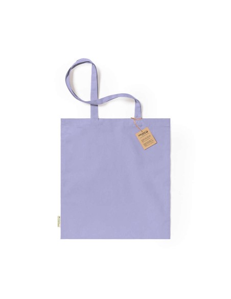 Bolsa de Algodón Orgánico 38 x 42 cm Asa Larga (140 gramos).
