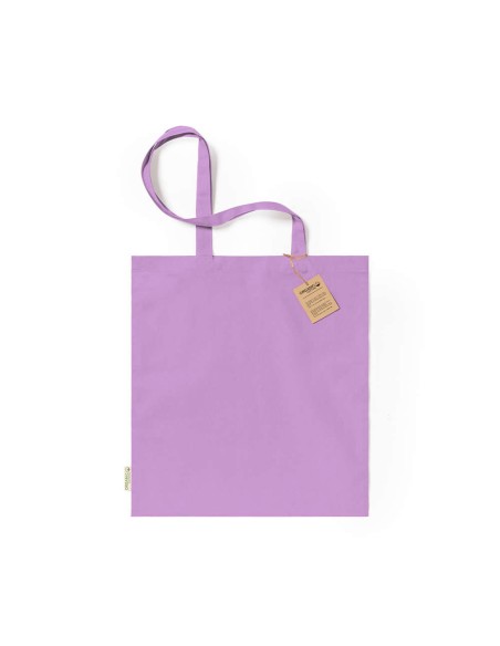 Bolsa de Algodón Orgánico 38 x 42 cm Asa Larga (140 gramos).