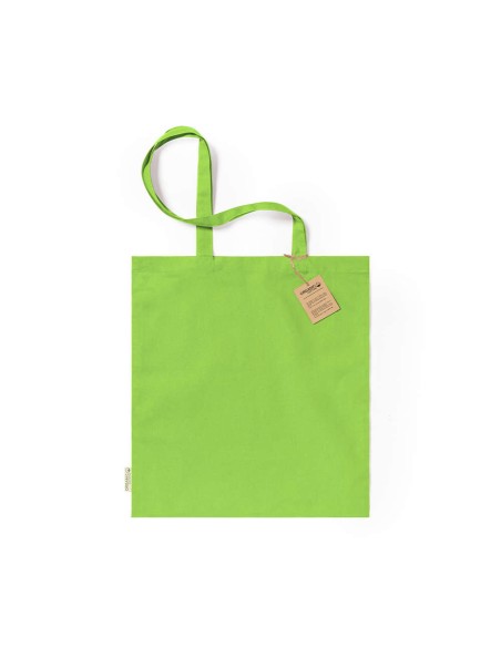 Bolsa de Algodón Orgánico 38 x 42 cm Asa Larga (140 gramos).