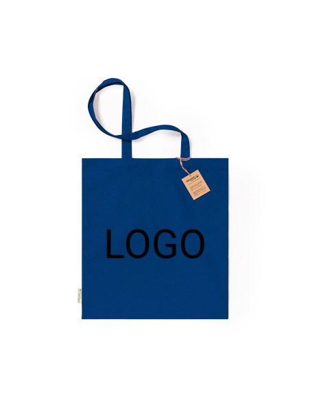 Bolsa de Algodón Orgánico 38 x 42 cm Asa Larga (140 gramos).