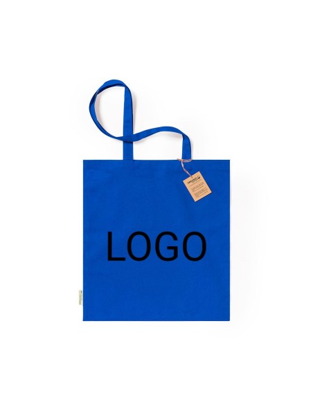 Bolsa de Algodón Orgánico 38 x 42 cm Asa Larga (140 gramos).
