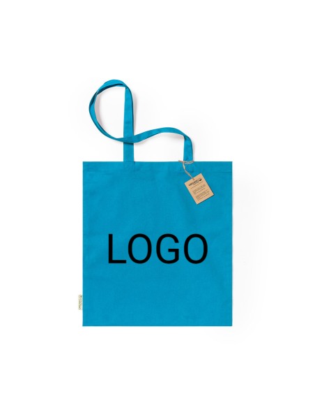 Bolsa de Algodón Orgánico 38 x 42 cm Asa Larga (140 gramos).
