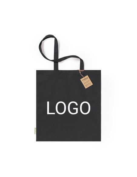 Bolsa de Algodón Orgánico 38 x 42 cm Asa Larga (140 gramos).