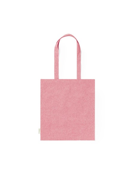 Bolsa de Algodón Reciclado de 38 x 42 cm Asa Larga (140 gramos).