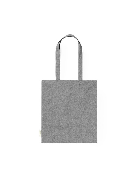 Bolsa de Algodón Reciclado de 38 x 42 cm Asa Larga (140 gramos).