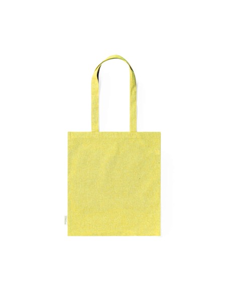 Bolsa de Algodón Reciclado de 38 x 42 cm Asa Larga (140 gramos).