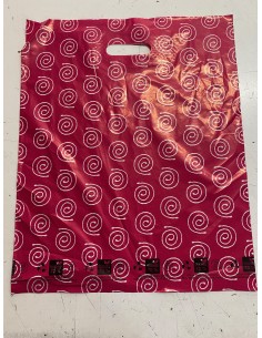 Bolsa Asa Troquel Impresa en Color Rosa de 30 x 40 cms,...