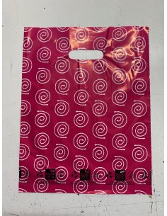 Bolsa Asa Troquel Impresa en Color Rosa de 30 x 40 cms,... 2