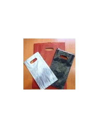 Bolsa de Papel Asa Troquelada Color Rojo 31 + 8 x 42