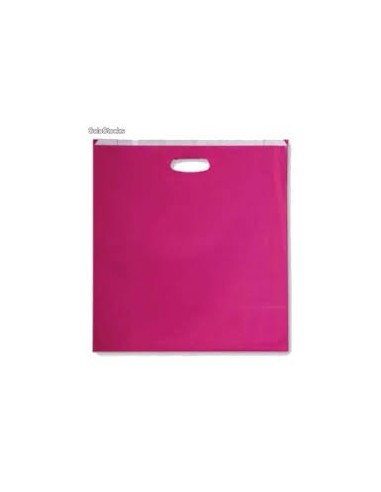 Bolsa de Papel Asa Troquelada Color Magenta 18 + 6 x 32