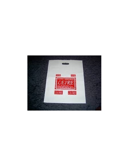 Bolsa de Papel Asa Troquelada Blanca 18 + 6 x 32 Personalizada