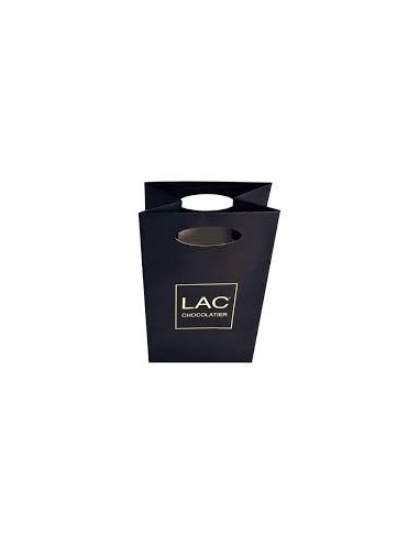 Bolsa Papel Asa Troquel Negra 31+ 8 x 42 Personalizada