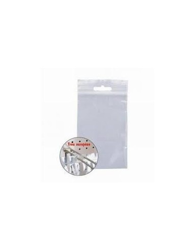 Bolsa CIERRE ZIP con TALADRO EUROPEO de 11,5 x 33,5 cm