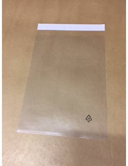 Bolsa de polipropileno con Solapa Adhesiva 17 X 24 cm