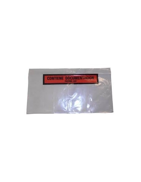 Bolsa Contiene Documentación-Packing List de 16,5 x 12,2 Cms