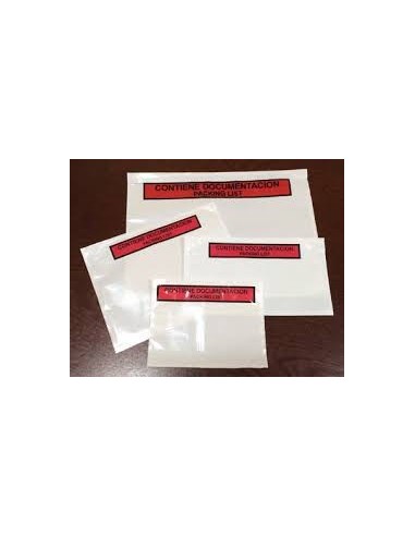 Bolsa Contiene Documentación-Packing List de 16,5 x 12,2 Cms