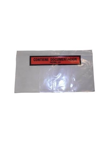 Bolsa Contiene Documentación-Packing List de 16,5 x 12,2 Cms