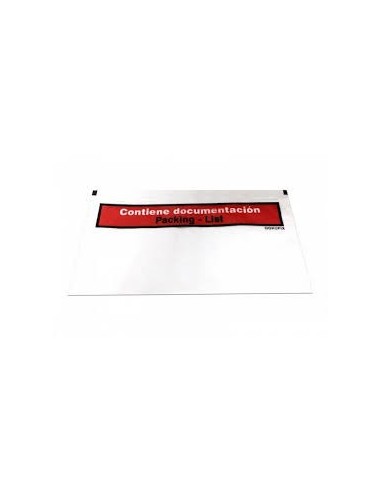 Bolsa Contiene Documentación-Packing List de 16,5 x 12,2 Cms