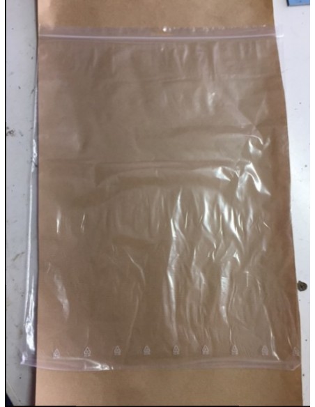 Bolsa de plástico con autocierre 35 x 45 cm