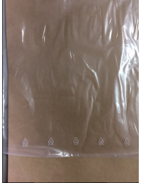 Bolsa de plástico con autocierre 35 x 45 cm
