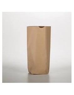 Bolsas papel Kraft 80 gr. Americanas fuelle y sin asas 25+15×43,5 cm –  Omipack