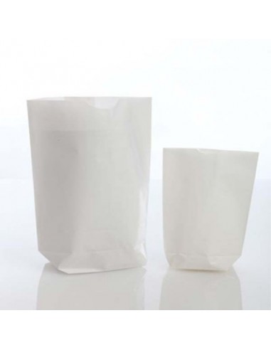 Bolsa SEMIBLANCA  Sin Asas de  110 gr 12 x 22,5 Cms