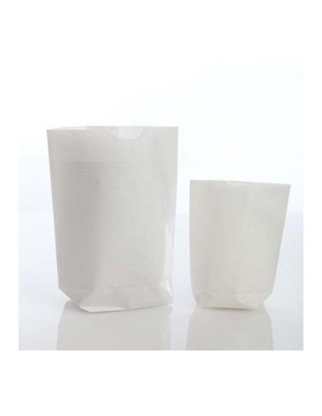 Bolsa SEMIBLANCA  Sin Asas de  110 gr 12 x 22,5 Cms